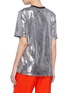 Back View - Click To Enlarge - MSGM - Logo sequin T-shirt