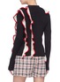 Back View - Click To Enlarge - MSGM - Ruffle trim rib knit cardigan