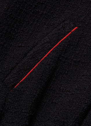  - MSGM - Logo appliqué tweed jacket