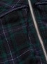  - 73088 - Metallic stripe tartan plaid herringbone shirt jacket