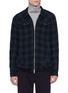Main View - Click To Enlarge - 73088 - Metallic stripe tartan plaid herringbone shirt jacket