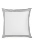Main View - Click To Enlarge - FRETTE - Bold cushion cover – Milk/Cliff Grey