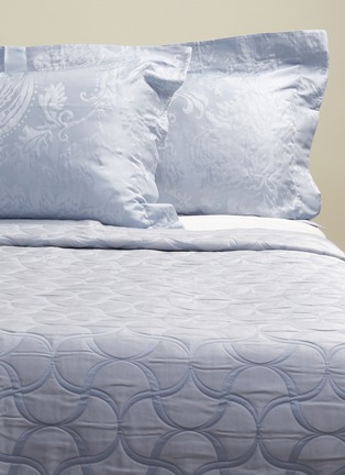  - FRETTE - Tile king size bedcover – Light Blue