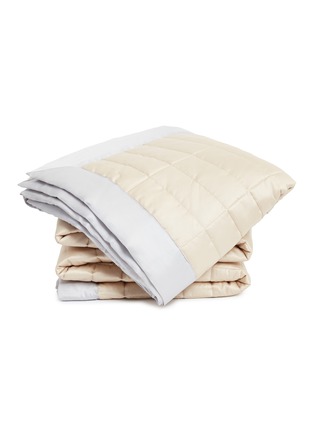 Main View - Click To Enlarge - FRETTE - Quilted king size bedcover – Beige/Grey