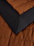 Detail View - Click To Enlarge - FRETTE - Quilted king size bedcover – Black/Chestnut