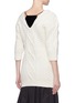 Back View - Click To Enlarge - 3.1 PHILLIP LIM - Split front cable knit sweater