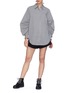 Figure View - Click To Enlarge - 3.1 PHILLIP LIM - Ruched blouson sleeve gingham check shirt