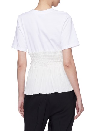 Back View - Click To Enlarge - 3.1 PHILLIP LIM - Smocked peplum panel T-shirt