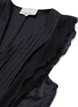 Detail View - Click To Enlarge - 3.1 PHILLIP LIM - Ruffle trim pleated sleeveless dress