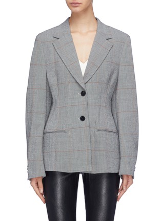 Main View - Click To Enlarge - 3.1 PHILLIP LIM - Houndstooth check plaid wool blend blazer