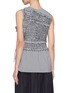 Back View - Click To Enlarge - 3.1 PHILLIP LIM - Ruffle smocked gingham check top
