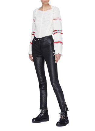 Figure View - Click To Enlarge - 3.1 PHILLIP LIM - Zip cuff leather leggings