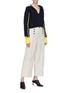 Figure View - Click To Enlarge - 3.1 PHILLIP LIM - Sailor collar keyhole front sweater