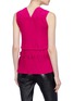 Back View - Click To Enlarge - 3.1 PHILLIP LIM - Ruffle plissé pleated crepe sleeveless top