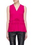 Main View - Click To Enlarge - 3.1 PHILLIP LIM - Ruffle plissé pleated crepe sleeveless top