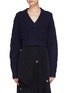 Main View - Click To Enlarge - 3.1 PHILLIP LIM - Tie open back cropped cable knit sweater