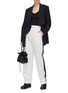 Figure View - Click To Enlarge - 3.1 PHILLIP LIM - Stripe outseam wool pants