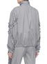 Back View - Click To Enlarge - 3.1 PHILLIP LIM - Ruffle sleeve gingham check taffeta track jacket