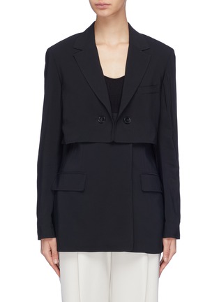 Main View - Click To Enlarge - 3.1 PHILLIP LIM - Tiered twill blazer