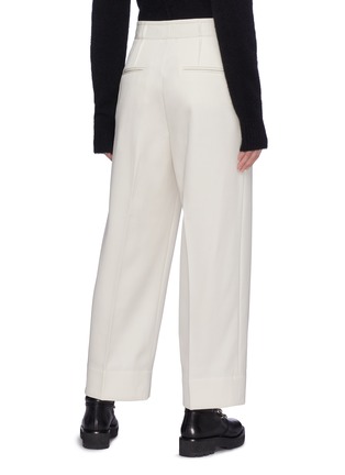 Back View - Click To Enlarge - 3.1 PHILLIP LIM - Button front pintucked wool pants