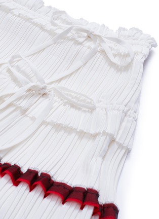 Detail View - Click To Enlarge - 3.1 PHILLIP LIM - Ruffle plissé pleated tiered crepe skirt