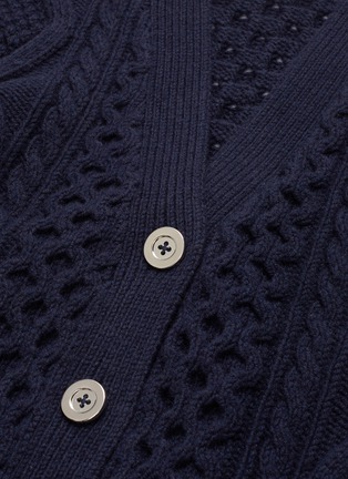  - 3.1 PHILLIP LIM - Aran cable knit wool cardigan