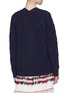 Back View - Click To Enlarge - 3.1 PHILLIP LIM - Aran cable knit wool cardigan
