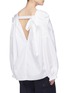 Back View - Click To Enlarge - 3.1 PHILLIP LIM - Tie back blouson sleeve poplin blouse