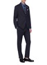 Figure View - Click To Enlarge - LARDINI - 'Easy Wear' packable houndstooth suit