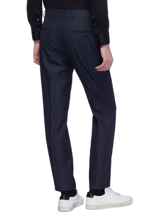 Back View - Click To Enlarge - LARDINI - Slim fit pleated wool pants