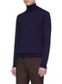 Front View - Click To Enlarge - LARDINI - Wool turtleneck sweater
