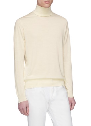 Front View - Click To Enlarge - LARDINI - Wool turtleneck sweater