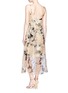 Figure View - Click To Enlarge - DRIES VAN NOTEN - 'Delax' sequin floral print organza overlay slip dress