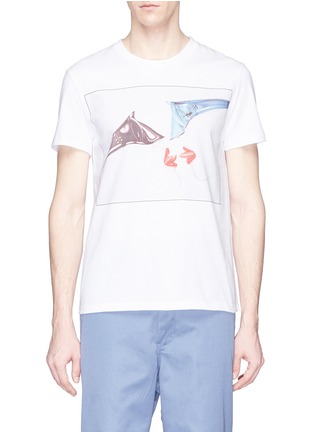 Main View - Click To Enlarge - STELLA MCCARTNEY - Idol Visitor Love' photographic print T-shirt