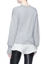 Back View - Click To Enlarge - ALEXANDER WANG - Sleeve tie upside down sweater