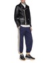 Figure View - Click To Enlarge - 10410 - Belted cow leather biker jacket