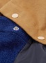  - 10410 - Detachable patchwork sleeve wool melton sweatshirt