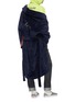 Figure View - Click To Enlarge - DOUBLET - Belted velvet wrap coat