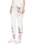Front View - Click To Enlarge - TOPSHOP - 'Mom' rose embroidered jeans