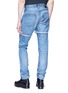 Back View - Click To Enlarge - 10184 - Detachable cuff straight leg jeans
