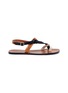 Main View - Click To Enlarge - ATP ATELIER - 'Arona' colourblock leather sandals