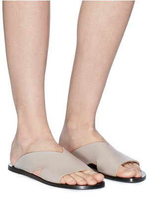 Figure View - Click To Enlarge - ATP ATELIER - 'Belvi' leather slide sandals