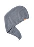 Main View - Click To Enlarge - AQUIS - Waffle Luxe Hair Turban – Moody Grey
