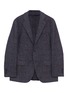 Main View - Click To Enlarge - TOMORROWLAND - Windowpane check brushed wool blend soft blazer