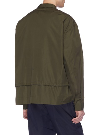 Back View - Click To Enlarge - OAMC - Drawstring twill shirt jacket