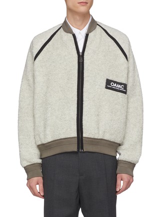 Main View - Click To Enlarge - OAMC - 'Coyote' reversible faux shearling raglan bomber jacket