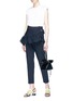 Figure View - Click To Enlarge - 3.1 PHILLIP LIM - Ruffle panel cropped pants