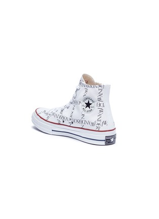 Detail View - Click To Enlarge - CONVERSE - x JW Anderson 'Chuck 70' logo print high top sneakers