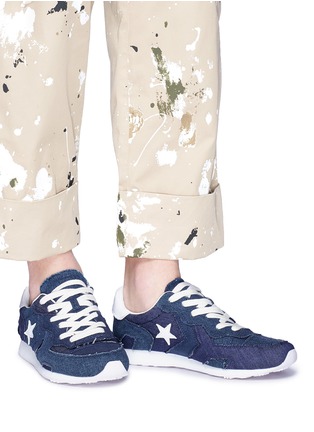 Figure View - Click To Enlarge - CONVERSE - x JW Anderson 'Thunderbolt' denim sneakers