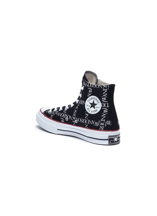 Detail View - Click To Enlarge - CONVERSE - x JW Anderson 'Chuck 70' logo print high top sneakers